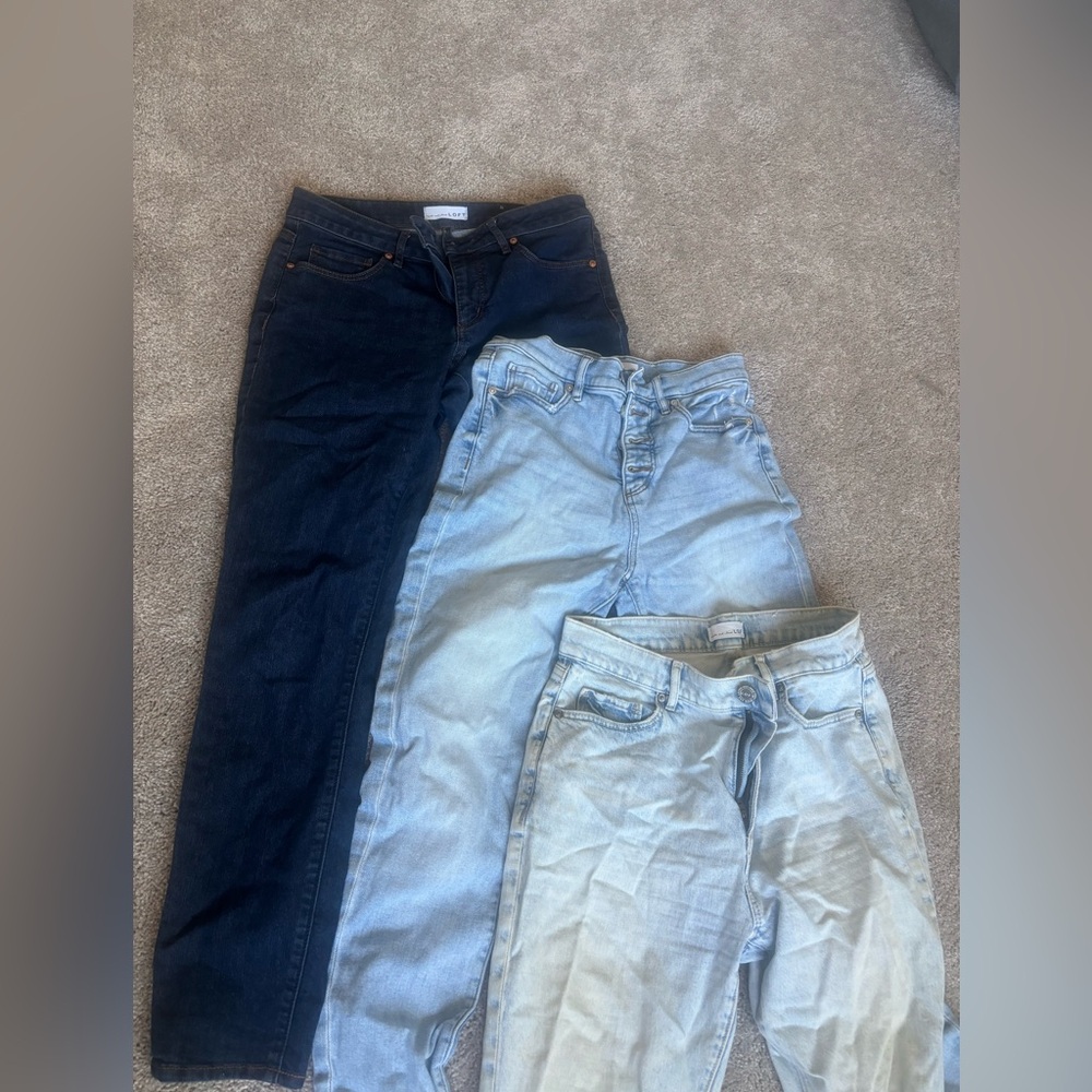Bundle of 4 pairs of Loft Skinny Jeans